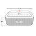 ALEKO Inflatable Improved Version 6 Prs Hot Tub 250 Gallon up to 130 Bubble Jets