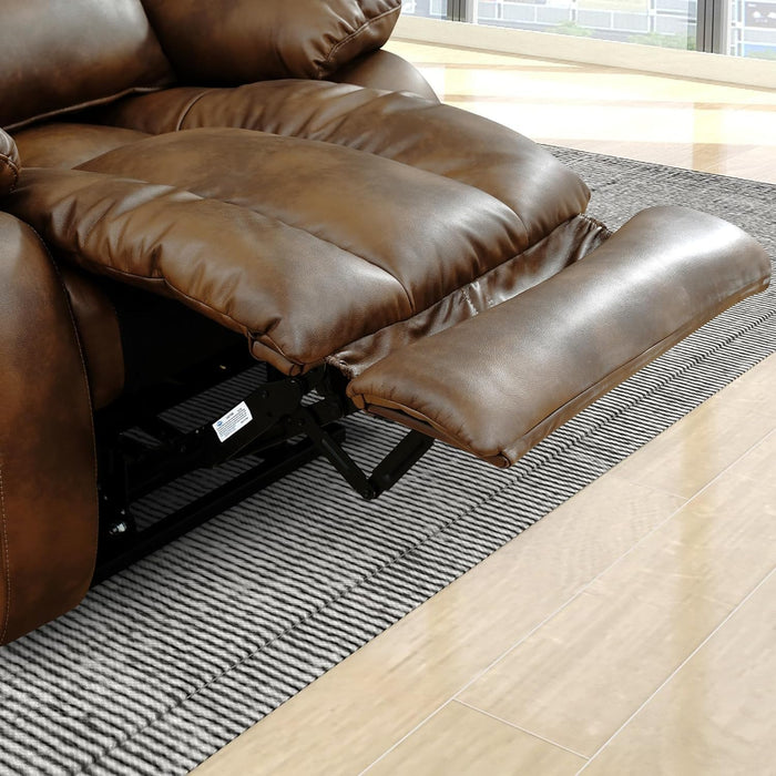 Large Genuine Leather Power Lift Recliner Chairs for Elderly