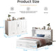Queen Murphy Bed Cabinet USBPorts With DrawerStorage