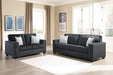 Queen Sleeper Sofa Dark Gray Upholstered ChenilleWeave