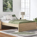 Signature Design by Ashley Onita Scandinavian Queen Platform Bed, Foundation or Box Spring Not Needed, Light Brown