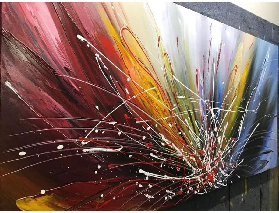 24X48 Inch Abstract Art Canvas Art Paintings Contemporary Artwork 100% Hand-Painted Oil Painting Wall Art for Living Room Ready to Hang for Home Decoration