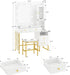 40Inch Makeup Vanity With Lighted Mirror WhiteFinish