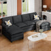 110" U-Shaped Sectional Sofa with Double Chaise