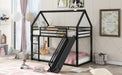 Twin Over Twin IndustrialGradeSturdy Bunk Bed Black