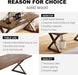 Solid Wood Desk 47 Inch for Home Office with Natural Live Edge