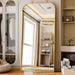 Oversized Full Length Mirror 76"X34" Arched Floor Standing Mirror