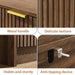 47" Tall Fluted 5-Drawer Dresser for Bedroom, Walnut