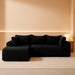 Black Modular Cloud Sofa Sectional Including Chaise