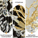 31.5" Tree Branch Chandelier 10-Light Gold Crystal Chandelier
