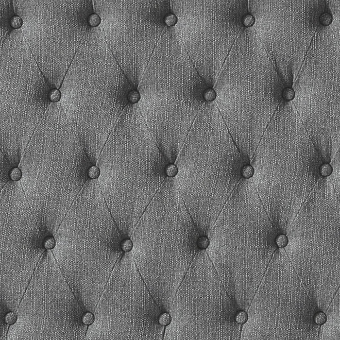 Linen Upholstered Tufted Button Queen Headboard and Comfortable Fashional Padded Queen/Full Size Headboard - Granite