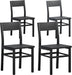 Black Dining Chairs Set of 4, Upgrade Farmhouse Kitchen Room Chair
