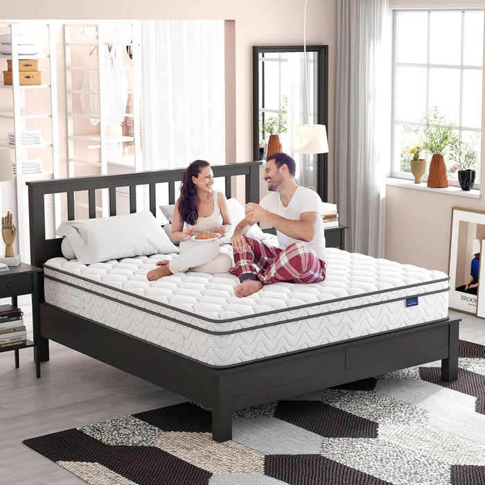 Twin Size Mattress 12Inch FiberglassFree MemoryFoam Hybrid