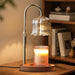 Candle Warmer Lamp with Timer: Adjustable Dimmable Height Adjustable Warming - Flower Shape Wax Lamp Jar Candles No Flame Modern Home Decor Table Lights - Home Living Bedroom