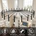 53 Inch Black Architectural Round Chandelier LEDLight