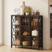 9Cube Farmhouse Bookcase Dark Walnut Wood Storage