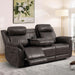 Zero Gravity Power Reclining Sofa with Adjustable Headrest, Electric Reclining Couch with USB & Type-C Ports, Power Loveseat Recliner Sofa for Living Room (Charcoal, 3 Seater Sofa)