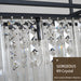Black Rectangle Crystal Chandelier 51 Inches Industrial
