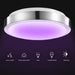 Wi-Fi Smart 11 In, 1-Light Brushed Nickel Smart LED Integrated Flush Mount