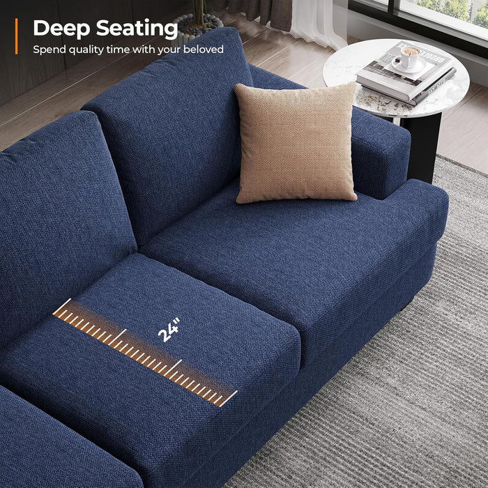 Three Seater Sofa With Sumptuously Padded Cushions