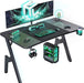 55 Inch Gaming Desk with Carbon Fibre Surface Features - ShipItFurniture