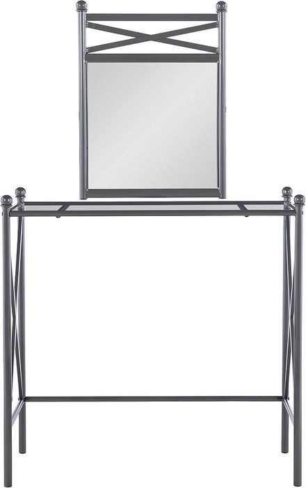 - 57752MTL-01-KD-U Mission Hills Vanity Set, 31" X 32" X 18", Metal