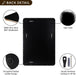 Wall Mirror for Bathroom, 30X36 Matte Black Bathroom Mirror, Modern Stainless Steel Metal Frame Rounded Corner Rectangle Mirror for Vanity