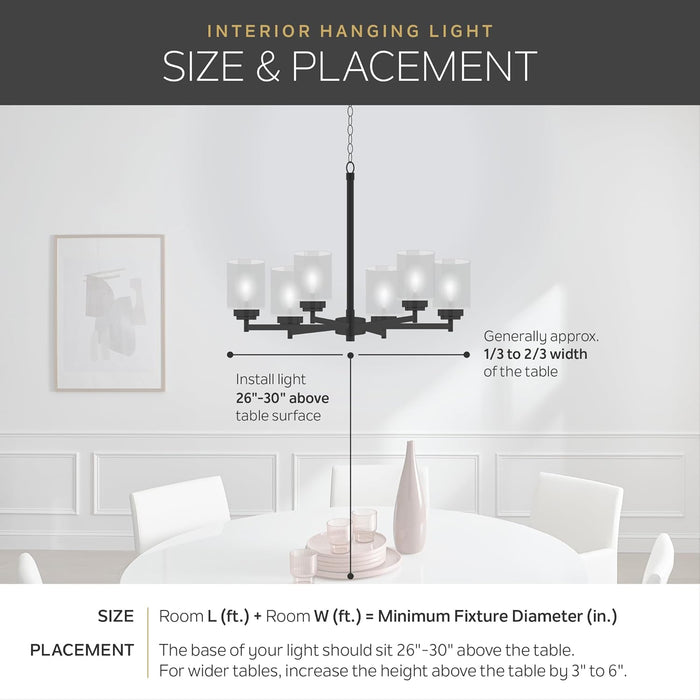 Dover 5-Light Chandelier, Brushed Nickel