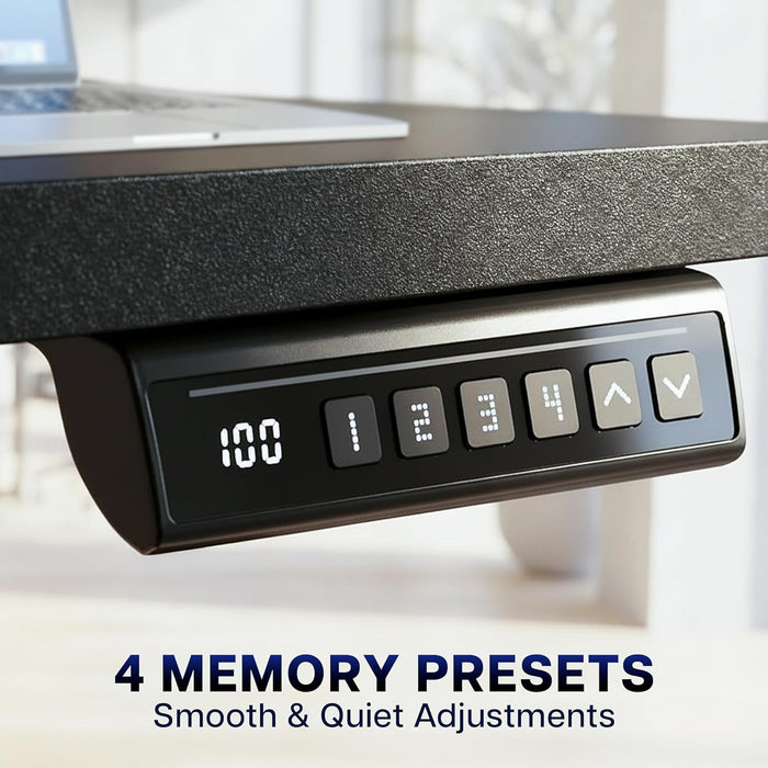 Electric 63 X 55 in Corner Standing Desk with Memory Presets