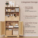 Bolten 49.4In Accent Rattan Cabinet,Storage Cabinet, Bathroom Storage Cabinet with 2 Drawer