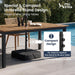 13Ft 2-Tier Outdoor Patio Umbrella with Base Included, Navy Blue | Large, Double-Sided, Rectangle, Rectangular, for Table Market, with Stand, Triple-Head, Windproof, for outside Poolside Lawn