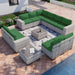 Outdoor Patio Furniture Set PE Wicker Rattan Outdoor Sectional Sofa