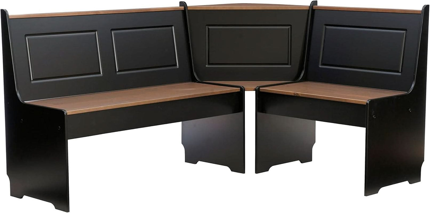 Black and Pecan Breakfast Dining Set Ardmore Nook