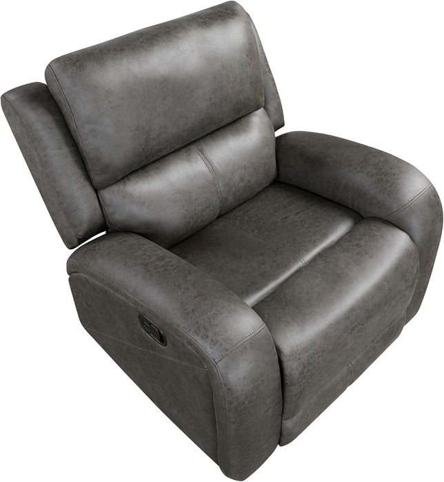 Rocker Recliner Chair, Reclining Rocking Chair, Home Theater Reclining Seat, Manual Recliner Seat for Living Room, Nursery, Bedroom, Office, Apartment, Grey