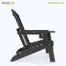 Adirondack Chair, HDPE Folding Outdoor Chair, Black