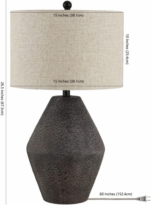 SAFAVIEH Ersta Table Lamp, 26.5" Modern Brown TBL4367A