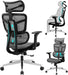 Ergonomic Office Chair, High Back Mesh Home Office Desk Chair with Adjustable Backrest & Lumbar & Wide Cushion, Big Tall Computer Task Chair with Adjustable Armrests & 90°-135° Tlit