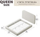 Airframe Queen Upholstered Bed Frame with Rounded-Corner Headboard
