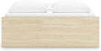 Signature Design by Ashley Onita Scandinavian Queen Platform Bed, Foundation or Box Spring Not Needed, Light Brown