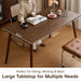 63’’ Solid Wood Dining Table for 4-6, Rectangular Farmhouse Kitchen Table