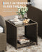 5-Piece Outdoor Patio Conversation Set with Hidden Ottomans
