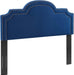 Belinda Modern Performance Velvet King/California King Headboard in Navy