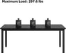 71 Inch IndustrialGrade DiningTable MetalFrame Set