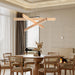 Handcrafted Premium Solid Ash Wood ThreeLight Pendant
