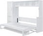 Queen Murphy Wall Bed With Integrated ClosetDrawers