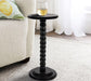 Stacked Pedestal Cocktail Side Table, Black
