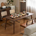 63’’ Solid Wood Dining Table for 4-6, Rectangular Farmhouse Kitchen Table
