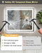 55X36 LED Bathroom Mirror, 6000LM, Separate Front and Back Lights