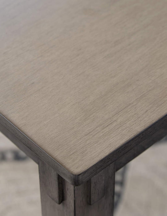 Bridson Modern 6 Piece Dining Set, Includes Dining Table, 4 Chairs & Bench, Gray