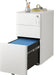 White 3-Drawer Slim File Cabinet